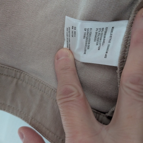 Ladies Tribal Jean Jacket - beige in color - Picture 4 of 7